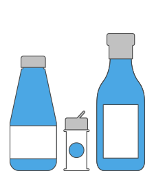 Food packaging bottle