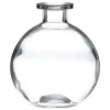 250 ML CLEAR GLASS CORK TOP SPHERICAL BALL BOTTLE