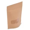 4 OZ NATURAL KRAFT STAND-UP POUCH W/ ZIPPER & WINDOW