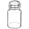 0.625 DRAM CLEAR GLASS ROUND VIAL 13-425 NECK FINISH