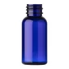 COBALT BLUE PET PLASTIC BOSTON ROUND BOTTLE