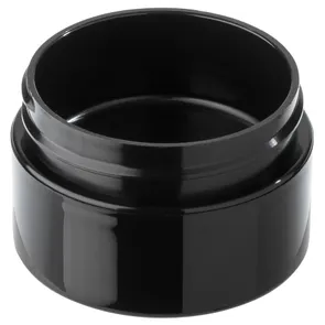 0.5 OZ BLACK PP PLASTIC DOUBLE WALL JAR 48-400 NECK FINISH