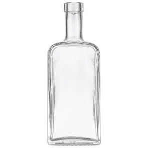 375 ML CLEAR GLASS LONG NECK DODGE CITY BOTTLE 18.5 MM BAR TOP NECK FINISH