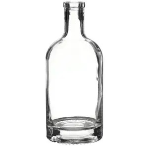 750 ML CLEAR GLASS NORDIC LIQUOR BOTTLE 21.5 MM BAR TOP NECK FINISH