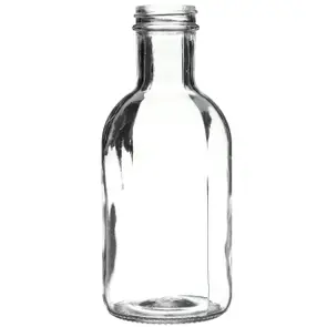 16 OZ CLEAR GLASS STOUT CARAFE/DECANTER BOTTLE 38-405 NECK FINISH