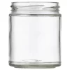 9 OZ CLEAR GLASS STRAIGHT SIDE JAR 70-2030 LUG NECK FINISH