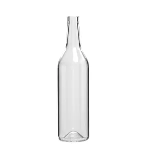 750 ML CLEAR GLASS ROUND CYPRESS BOTTLE 18.5 MM BAR TOP NECK FINISH