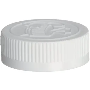 45-400 WHITE PP PLASTIC CHILD RESISTANT LINED CLOSURE - FS5-10 LINER