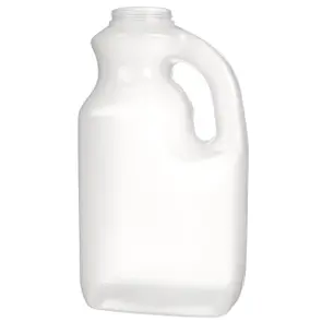 GALLON NATURAL PP PLASTIC OBLONG HANDLEWARE JUG 63-400 NECK FINISH