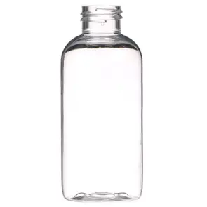 4 OZ CLEAR PET PLASTIC BOSTON ROUND BOTTLE 24-410 NECK FINISH