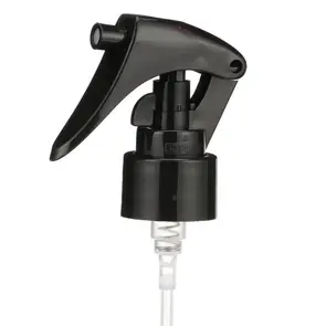 24-410 BLACK PP PLASTIC MINI TRIGGER SPRAYER WITH SMOOTH SKIRT - 6.75" DIP TUBE