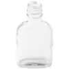 100 ML CLEAR GLASS OBLONG STRAIGHT SIDED FLASK 28-350 NECK FINISH