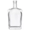 750 ML CLEAR GLASS OBLONG TAPERED NEW AMSTERDAM LIQUOR BOTTLE 21.5 MM BAR TOP NECK FINISH