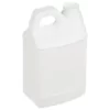 64 OZ WHITE HDPE PLASTIC HANDLED OBLONG F-STYLE JUG 38-400 NECK FINISH