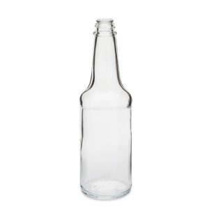 10 oz Clear Glass Hot Sauce Bottles