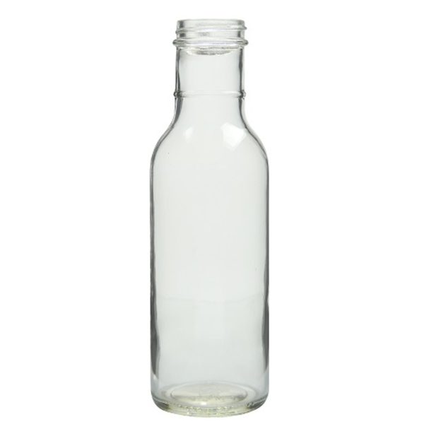 2 oz Clear Glass Ring Neck Dressing & Sauce Bottles