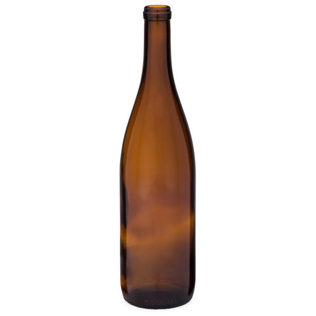 750 Ml Amber Glass Hock Wine Bottles Cork Finish Plastic And Glass Packaging Solution 8955