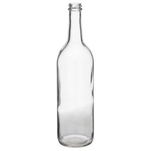 750ml Flint Flat Base Screw Top Bordeaux Wine Bottle