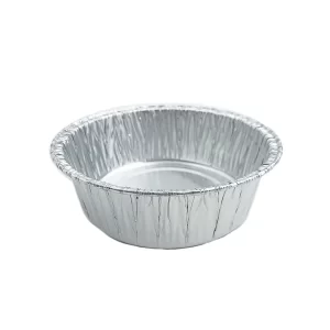 5.25" Silver Round Aluminum Foil Container