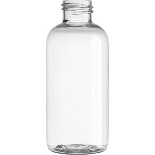 4 oz Clear PET Boston Round Bottle