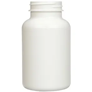 275 cc White HDPE Plastic Round Packer Bottle 45-400 Neck Finish