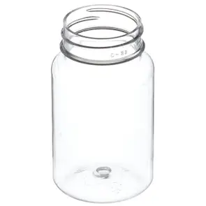 100 cc Clear PET Plastic Round Packer Bottle 38-400 Neck Finish