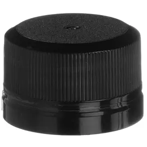 28-350 Black PP Plastic Tamper Evident Closure - Linerless